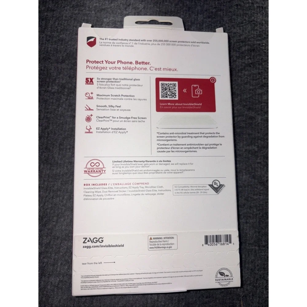 ZAGG iPhone 14 Plus InvisibleShield Glass Elite Screen Protector